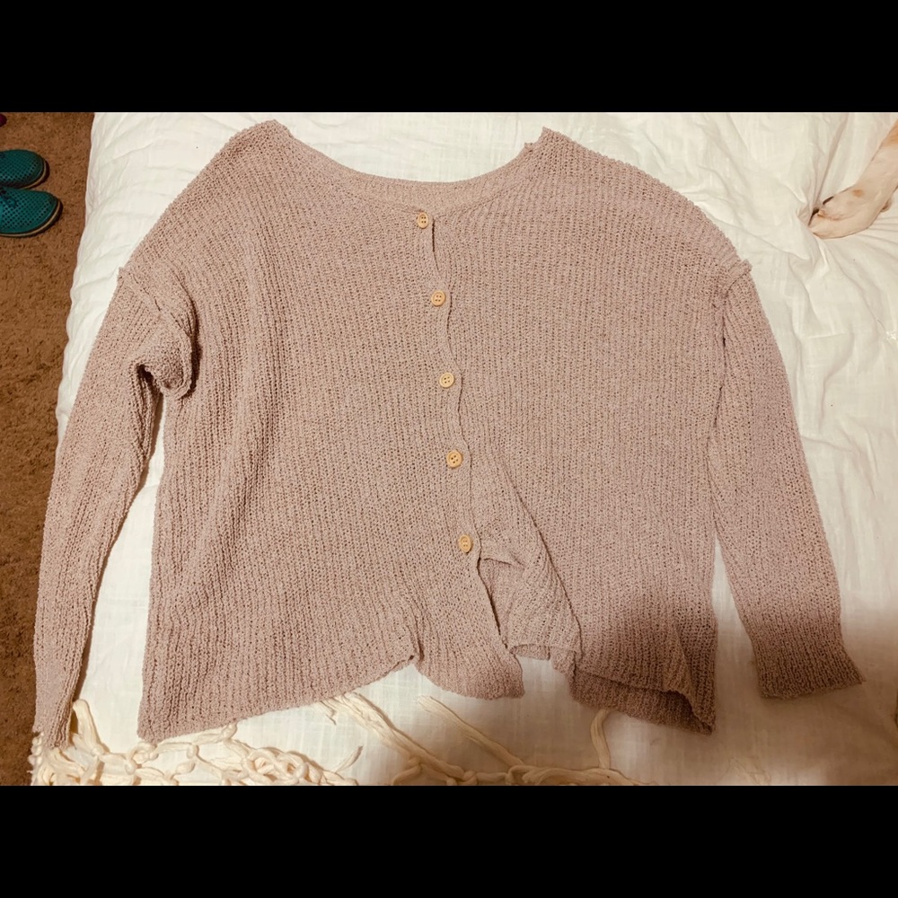 Button up sweater